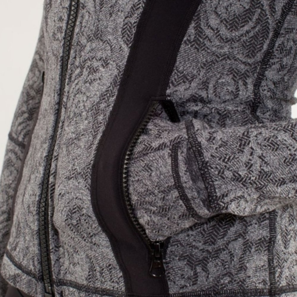 Lululemon Define Jacket *Brushed Rose Herringbone Black / Black - Picture 6 of 14